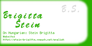 brigitta stein business card